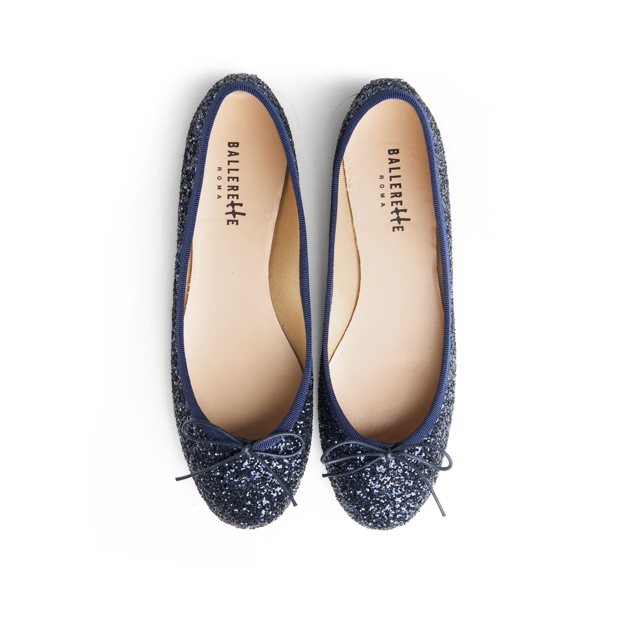 Ballerine blu glitterate