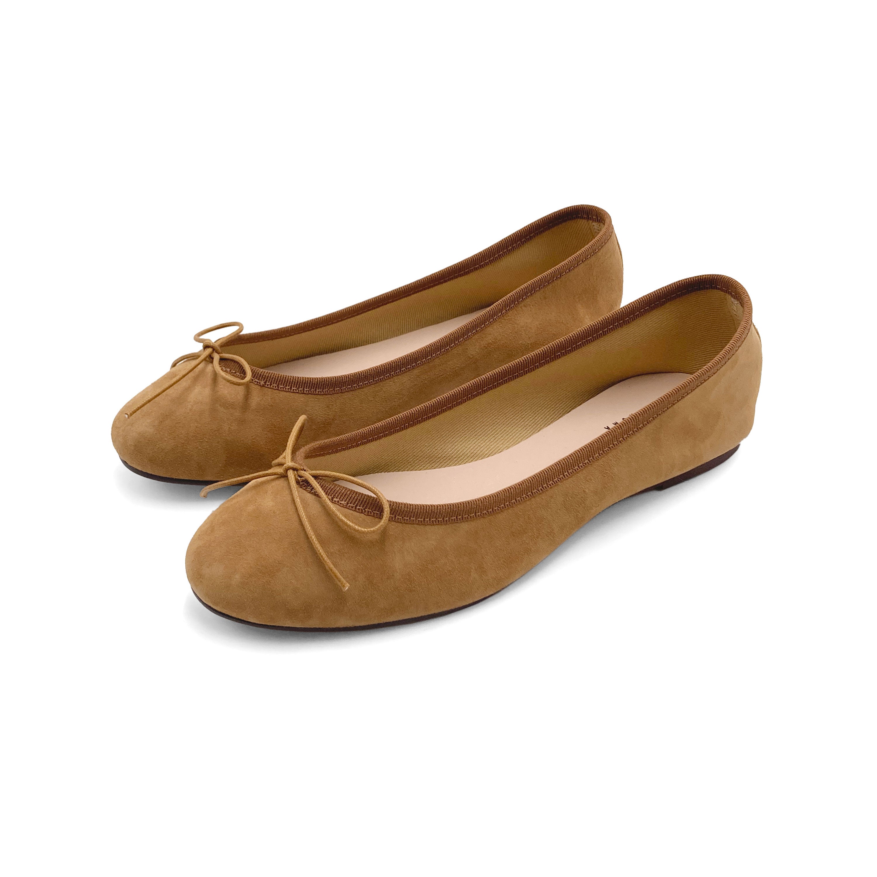 Desert sand Nude Suede Leather Ballet Flats ballerinas ballerina's authentic ballerina pumps ballerina flats ballerina shoe ballet shoe wedding pumps