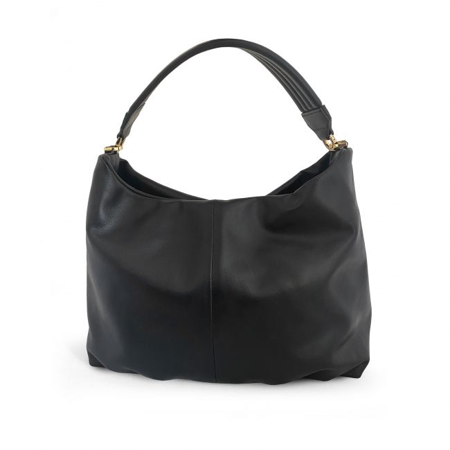 Black leather tote bag - Ballerette